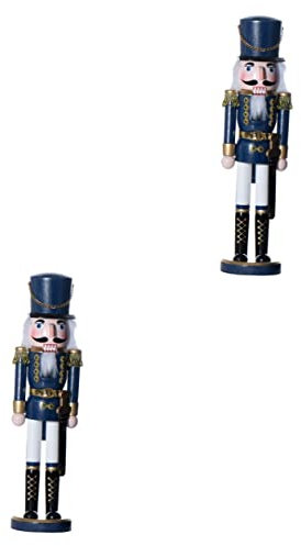 Cabilock 2 Pièces Casse Noisette Statue De Casse-Noisette Décorations De Casse-Noix Chiffres De Casse-Noix De Noël Ornement De Casse-Noisette De Noël Figurines Casse-Noisette Muhé