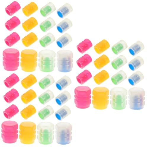 Anneome 3er-Sets Im Dunkeln Leuchtende Kappen für Autoventile Fluoreszierende Reifenventilkappen Einfache Installation Abs-Material Autoverschönerung Bei Nacht Stück X 3