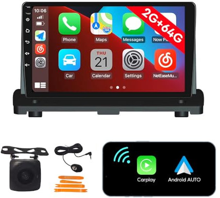 [2G 64G] Android Car Stereo FM Radio Carplay Android Auto 9 Touchscreen Headunit Media Player with Backup Kamera Für Volvo XC90 2004 2005 2006 2007 2008 2009 2010 2011 2012 2013 2014
