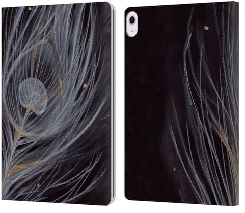 Head Case Designs Licenza Ufficiale Mai Autumn Bianco Piume Custodia Cover in Pelle a Portafoglio Compatibile con Apple iPad Air 13 2024