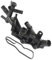TOTMOX Thermostat, Thermostatgehäuse, Kühlmittelthermostatgehäuse für Automotoren, kompatibel mit Renault Captur 0,9 TCe, 1,2 TCe, 110606217R