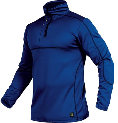 Leibwächter Flex-Line Langarmshirt Herren – atmungsaktives Funktionsshirt mit Stehkragen und Reißverschluss – Arbeitskleidung aus 100% Coolpass-Fleece