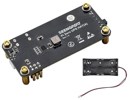 Pi Zero UPS HAT A, Uninterruptible Power Supply Module with Ba-ttery Monitoring, Compatible for Raspberry Pi Zero Series, 3.7V Li-thium Ba-ttery Charging & Discharging HAT Board