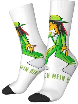 AUIPOTY U*do Crew-Socken für Herren Damen Lin*de*nb*erg weiche und atmungsaktive Geschenke für Männer Frauen Jungen und Mädchen