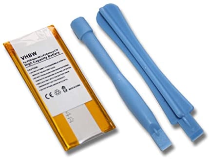 vhbw 1x batteria compatibile con Apple iPod Nano 4G, 4.Generation 8GB, 4a generazione MP3 music player lettore musicale (230mAh, 3,7V, Li-Poly)