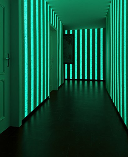 Architects Paper überstreichbare Vliestapete Pigment Colour Tec glow in the dark Tapete 10,05 m x 0,53 m weiß Made in Germany 961571 96157-1