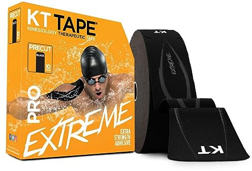 KT Tape Unisex-Adult KT PRO JUM XTR-BK-OS Kinesiologie-Tape, Schwarz, 38 m