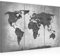 Runa Art Wandbilder Weltkarte Bild XXL Büro Wohnzimmer Grau Länder Modern 120 x 80 cm 3 Teilig 107631c