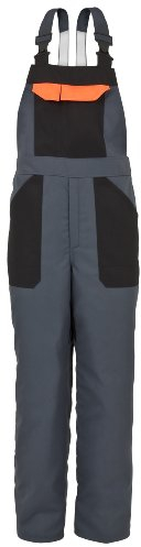 safetY&more Schnittschutz-Latzhose EVO anthrazit, Gr. L