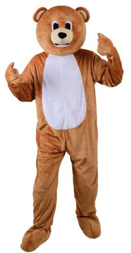 Wicked Costumes Adult Deluxe Teddy Bear Mascot Costume – Full Body Fancy Dress Outfit – One Size