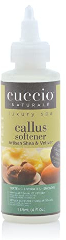 Cuccio Naturale Professional Strength Callus Softener Treatment - Aids In Fast And Easy Removal Of Hard Skin - Smoothens And Hydrates To Reveal Healthy Skin - Artisan Shea And Vetiver - 4 Oz