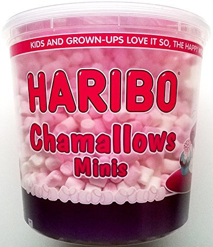 Haribo Chamallows Minis rose et blanc à remous - 1 x 475gm
