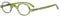 Eyekepper Small Oval Round Reading Glasses Vintage Mini Reader Eyeglasses for Men Women Reading with Spring Hinges Green Frame +3.50