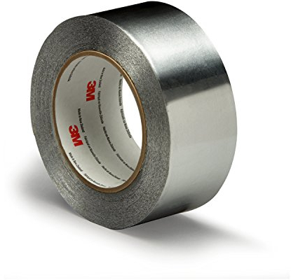 3M 425 Aluminium-Klebeband – 5,1 cm Breite x 4,6 mm Gesamtdicke – schwer entflammbar – 3M Kategorie: Bänder – +300 F – 85311 [Preis gilt pro Rolle]