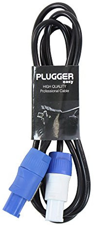 Plugger Câble d'alimentation powercon mâle/mâle 1,8 m Noir