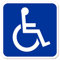 LOHOFOL Magnetschild Beförderung von Menschen mit Behinderungen | Schwerbehinderten-Transport Rollstuhlfahrer Rollstuhl | Schild magnetisch | mehrere Größen lieferbar (40 x 40 cm)