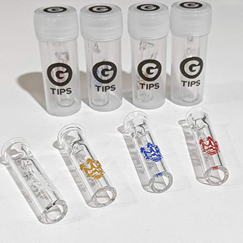 G TIPS X SMO-KING Colourway – Testa rotonda in vetro punte Cicche filtri 4 PACK - 1 OF EACH