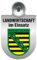 Einsatzschild für Windschutzscheibe incl. Saugnapf - Landwirtschaft im Einsatz - Wappen nach Wahl - 309460 Farbe Region Freistaat Sachsen
