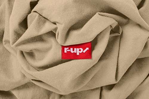 r-up Beste Spannbettlaken 180x200-200x220 bis 35cm Höhe viele Farben 95% Baumwolle / 5% Elastan 230g/m² Oeko-TEX stressfrei auch für Boxspringbetten (Sand)