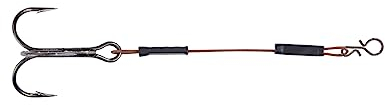 Balzer Shirasu 7x7 Edelstahl Stinger Rig - 3 Stingerhaken, Länge/HakengröÃ e:7.5cm / Gr. 4