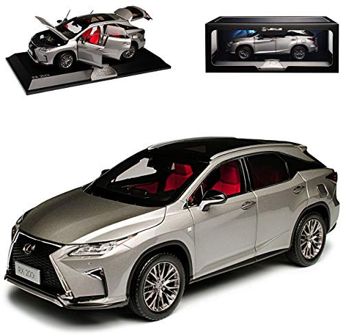 Paudi Lexus RX 200t Baugleich 350 und 450H Silber Grau 4. Generation Ab 2015 1/18 Modell Auto mit individiuellem Wunschkennzeichen
