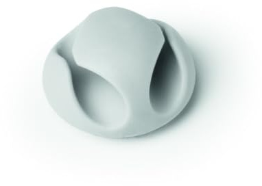 Durable Kabel Clips Cavoline Clip 2 (selbstklebend, für 2 Kabel), 6 Stück, grau, 503810