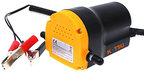 KATSU Bomba Extractora de Aceite, 60W 12V Bomba de Aceite de Aspiración Bomba de Transferencia de Aceite y Diesel Autocebante para Auto Barcos Caravanas Camiones 482136