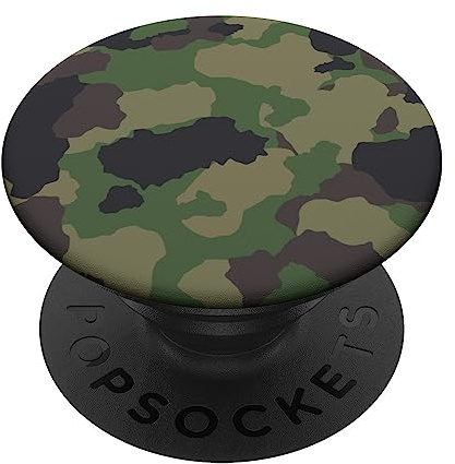 PopSockets Camouflage Grün Camo Tarnfarben Armee Militär PopSockets mit austauschbarem PopGrip