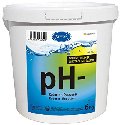 Tamar Reductor pH Poliester/Liner y Electrolisis Salina, regulador de pH 6 Kilos
