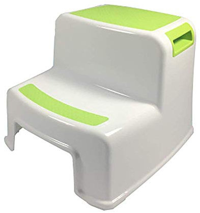 MTYLX Outdoor Home Escabeau Double Usage, Échelle À Chevrons, Escabeau Pliant En Métal, Escabeau, Escalier Intérieur, Petit +, Jaune, Échelle À 3 Marches,Vert