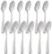 Lot de 12 Cuillères à Dessert, Thé, Crème Glacée, Café, Cocktail - Acier Inoxydable, Finition Brillante - Collection Minimal