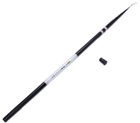 Ocobudbxw Caña de pescar telescópica ultraligera de fibra de vidrio de 3,6 a 7,2 m, para exteriores