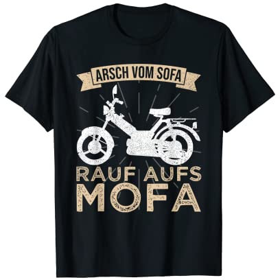Mofa fahren Mofafahrer Mofaclub Mofabesitzer Mofa Herren T-Shirt