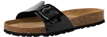 Tamaris Damen Bio/House Slipper Synthetik, schwarz, 38 EU