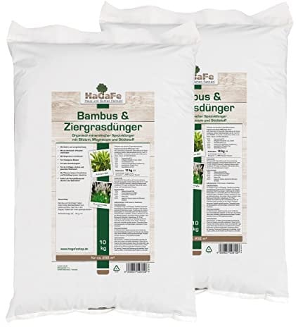 HaGaFe Bambusdünger & Ziergrasdünger Spezialdünger Dünger mit Silizium Magnesium Stickstoff (20 kg (2 x 10 kg))
