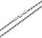 PDTJMTG 925 Sterling Silver Rope Chain 1.5MM, 2MM, 3MM, 3.5MM Diamond Cut Braided Silver Rope Chain Necklace Gift for Men Women (Width: 1.5mm, 60cm)