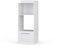 Vicco Mikrowellenschrank Fame-Line, Küchenregal für die Mikrowelle, Weiß Hochglanz/Weiß, 60 cm offen