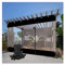WZYJLyds Cortina Impermeable Transparente con Puerta Enrollable Lona de PVC de 0,5mm con Ojales Panel Lateral para Exterior, Pérgola, Cenador, Porche