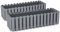 Tymar Blumenkasten landhausstil, Balkonkasten lattenoptik, Pflanzkasten Landhaus, 2er-Pack, Garten, Balkon, Terrasse (Grau, 60 cm)