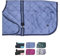 netproshop Pferdedecke Warme Fohlendecke 100g die Mitwächst - Atmungsaktiv, Wasserdichtigkeit, 600D, Groesse:80, Farbe:Country Blue