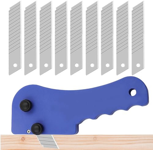 Taglierina per bordi, taglierina per bordi in legno - Tagliabordi per impiallacciatura con frese da 10 pezzi - Rifinitore per impiallacciatura, strumento per rifinitura manuale per la