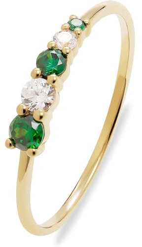 CHRIST Damen-Ring 925er Silber, recycelt Zirkonia