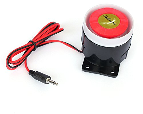 Taikuwu Wired Mini Siren for Home Office Shop Garage Security Alarm System Kit Warning Alarm Horn Siren 120db (24, Volts)