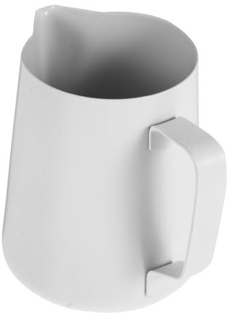 CAXUSD Edelstahl Milchkännchen 600 Ml Mit Bequemem Griff Zum Ausgießen Für Zuhause Und Küche