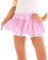 WERNZATT Mini jupe Y2K en dentelle à carreaux vichy à volants pour femme - Robe de princesse sexy taille basse plissée, rose, S