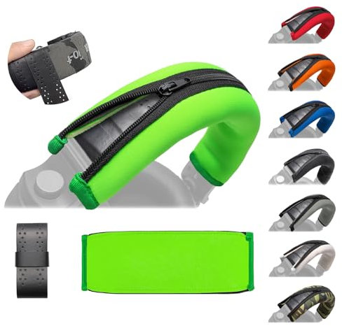 Voarmaks Funda de Cojín de Repuesto para Diadema Compatible con Auriculares Pioneer HDJ-X5, X7, X10, 1000, 1500, 2000 DJ - Cinta Protectora para la Cabeza (Verde)