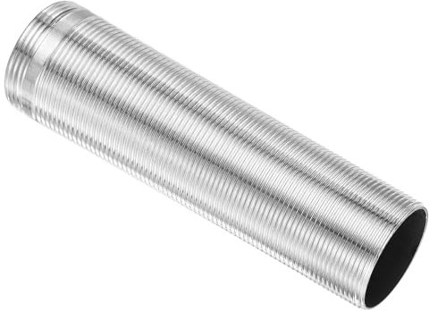 sourcing map 1 Pcs 4.72 Inch x 1.26 Inch Faucet Mount Extension Shank, Stainless Steel Faucet Fittings, Faucet Lengthen Fixed Foot for Bathroom, Kitchen, Silver