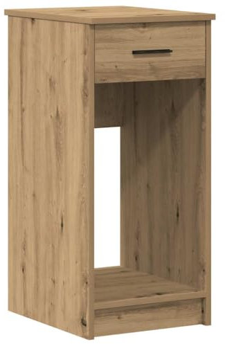 vidaXL Computerschrank mit Schublade Artisan-Eiche 35x45x77 cm, PC-Schrank, CPU-Ständer, PC-Ständer, Büroschrank, CPU-Halter, Computer-Tower-Ständer