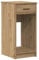 vidaXL Computerschrank mit Schublade Artisan-Eiche 35x45x77 cm, PC-Schrank, CPU-Ständer, PC-Ständer, Büroschrank, CPU-Halter, Computer-Tower-Ständer