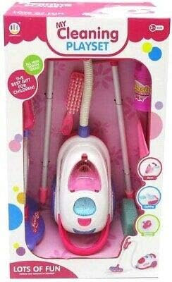 DIOXSTAR Kids Toy Vacuum Cleaner Hoover with Accessories Children Cleaning Playset, Child-Sized Tools, Ergonomic Design, Realistic Cleaning Tools, Enjoyable for Children of All Ages,